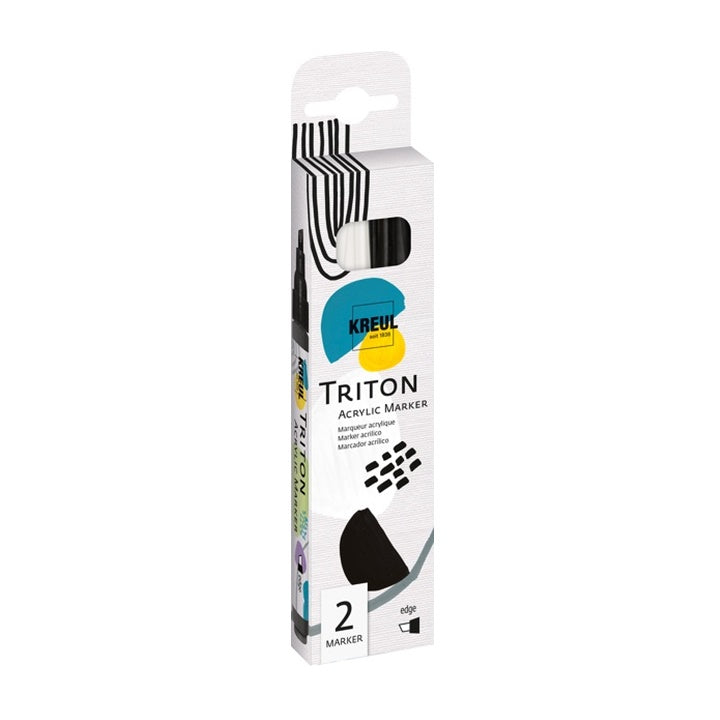 markere acrilice solo goya triton black white set 2 buc ro krl17892