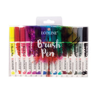 markere acuarela ecoline brush pen set de 15 produse ro rtl11509003