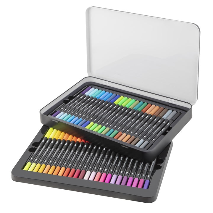 markere cu doua fete in cutie metalica 48 buc ro rmscr1513 gea