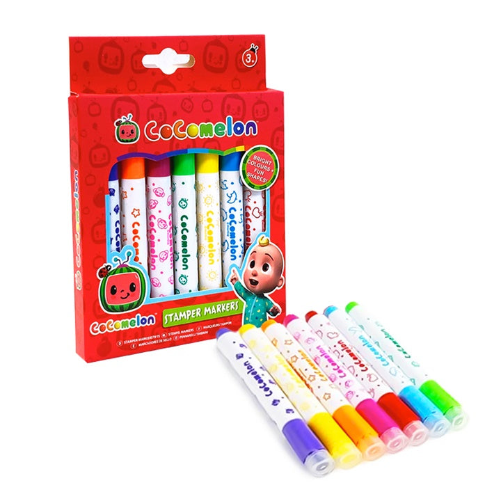 Markere cu ștampilă Cocomelon set 7 buc