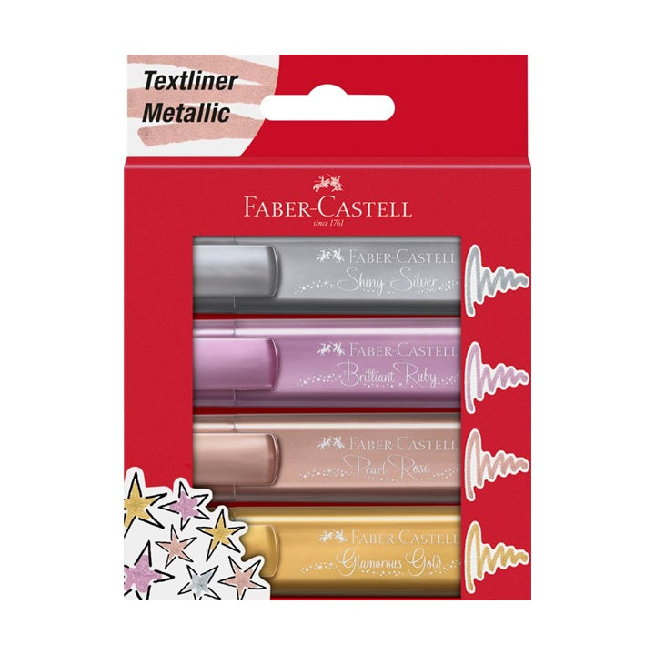 markere metalice faber castell 4 buc ro fbc154640