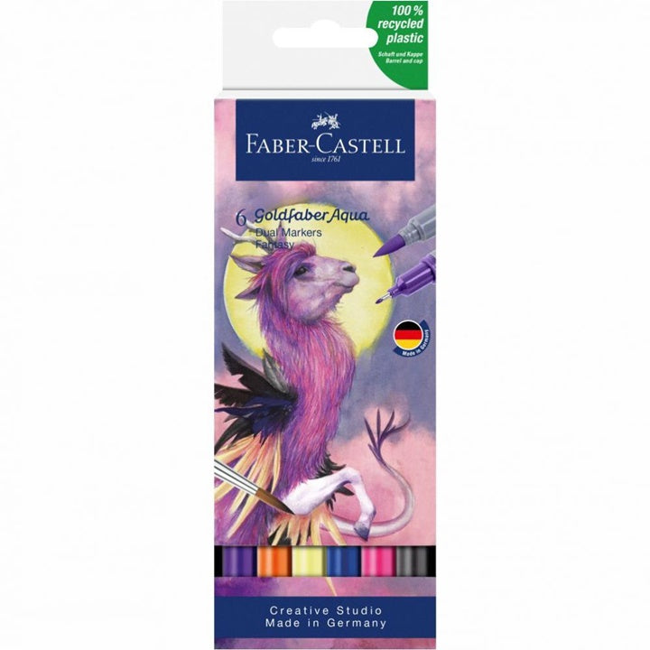 markere pentru acuarela goldfaber aqua dual set fantasy ro fbc164526