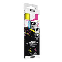 markere pentru piele pebeo setacolor set de 2 bucati fluorescente ro pbo295686