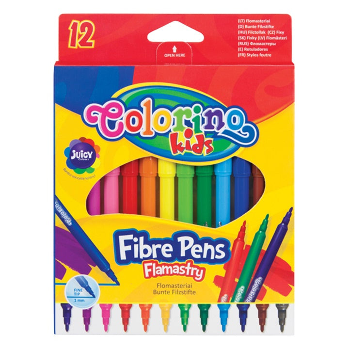 markere scolare colorino pachet de 12 ro clrr14588ptr