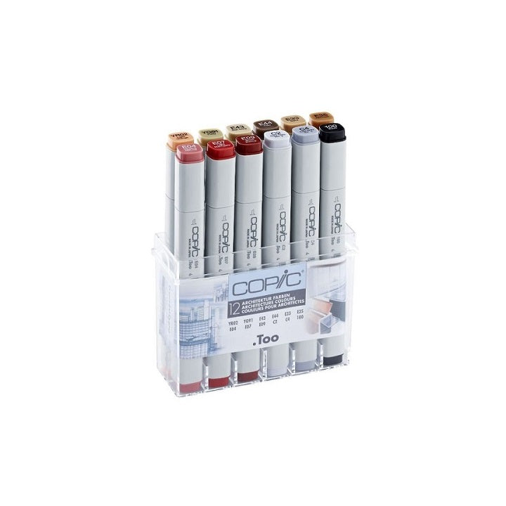 markeri copic classic architecture colours set de 12 buc ro hmdcop20075701