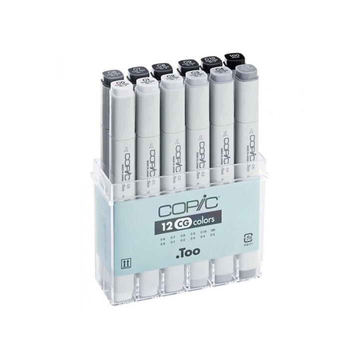 markeri copic classic gray colours set de 12 buc ro hmdcop20075151