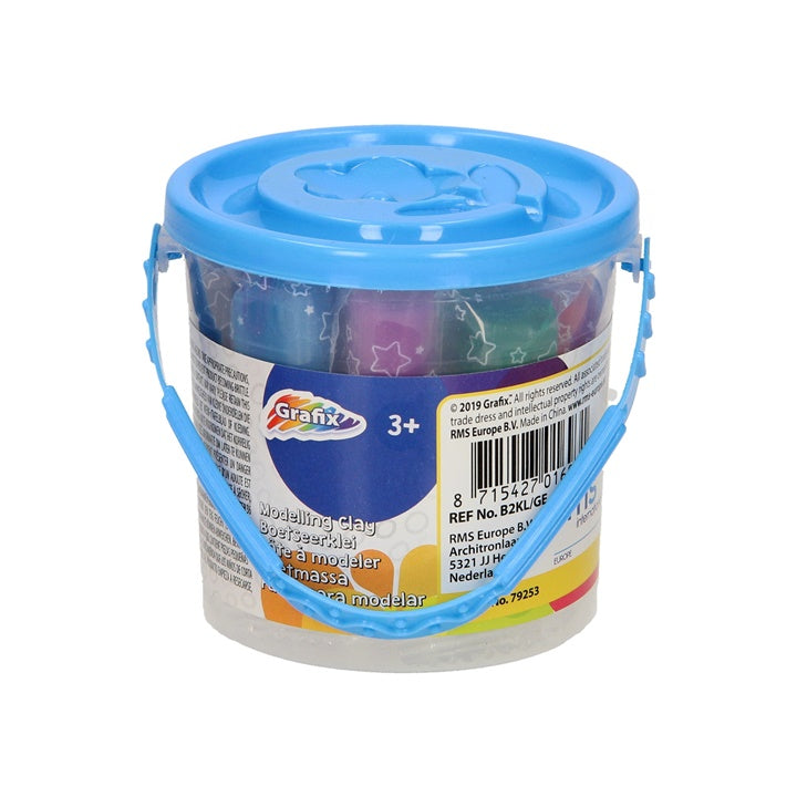 Pastă de modelat pentru copii Grafix 12 buc – Blue