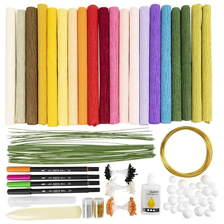 maxi creative set flori din hartie creponata ro cch97088