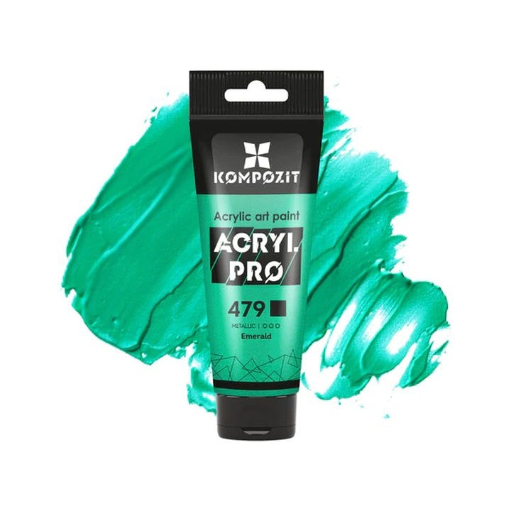 Vopsea acrilică metalică ACRYL PRO ART Composite 75 ml – 479 smarald