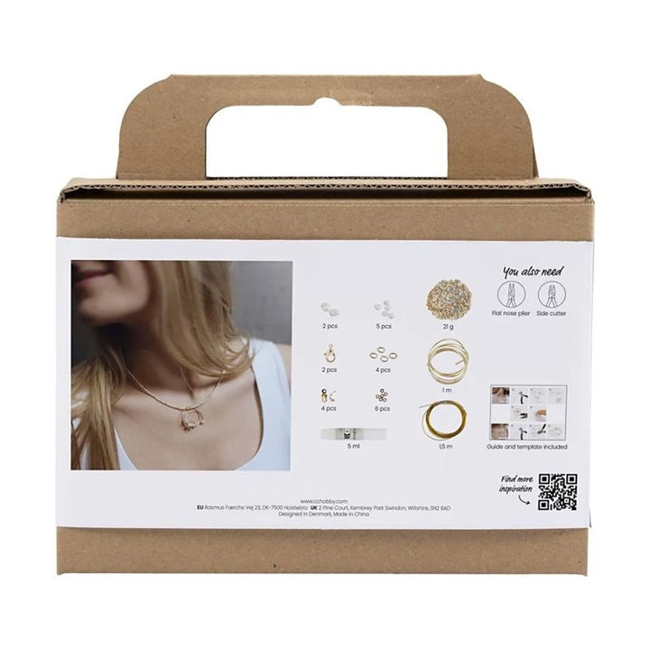 mini kit creativ de confectionare a bijuteriilor colier cu pandantiv ro cch977750