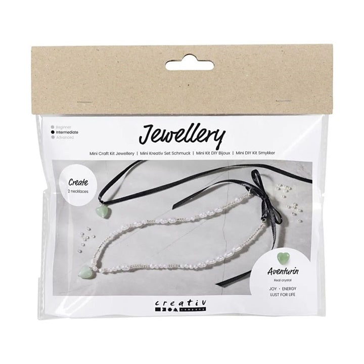 mini kit de artizanat pentru fabricarea bijuteriilor aventurin heart ro cch977726