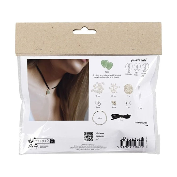 mini kit de artizanat pentru fabricarea bijuteriilor aventurin heart ro cch977726