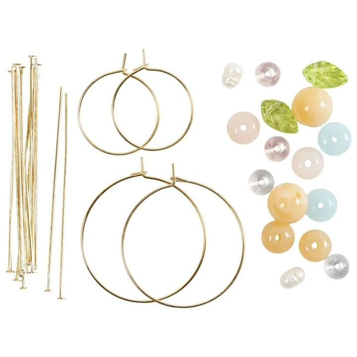 mini kit de realizare a cerceilor din margele cu baze circulare ro cch970863