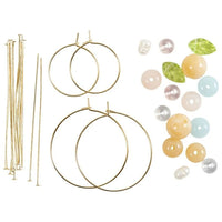 mini kit de realizare a cerceilor din margele cu baze circulare ro cch970863