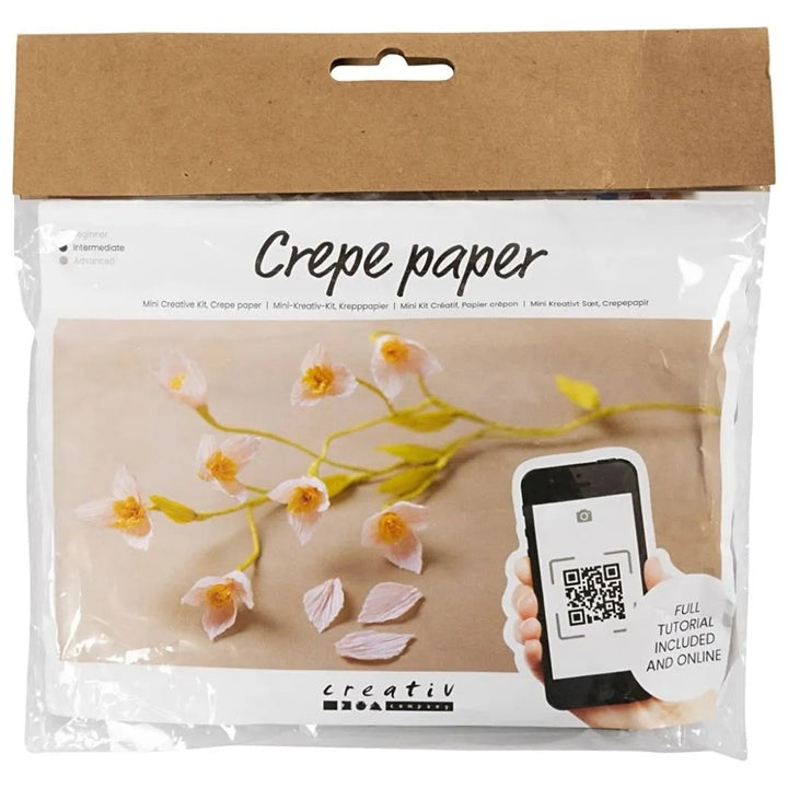 mini set creativ creanga cu flori de cires din hartie creponata ro cch977471