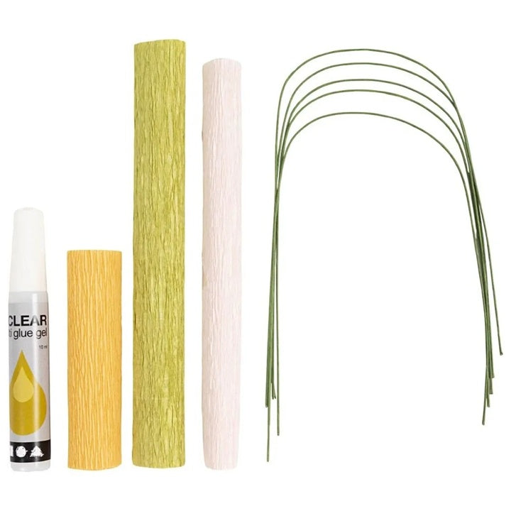mini set creativ creanga cu flori de cires din hartie creponata ro cch977471