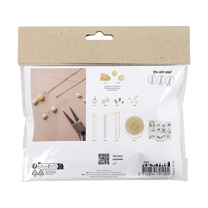 mini set creativ de facut bijuterii colier si cercei din calcit ro cch977690