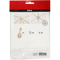 mini set creativ macrame fulgi de zapada