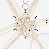 mini set creativ macrame fulgi de zapada