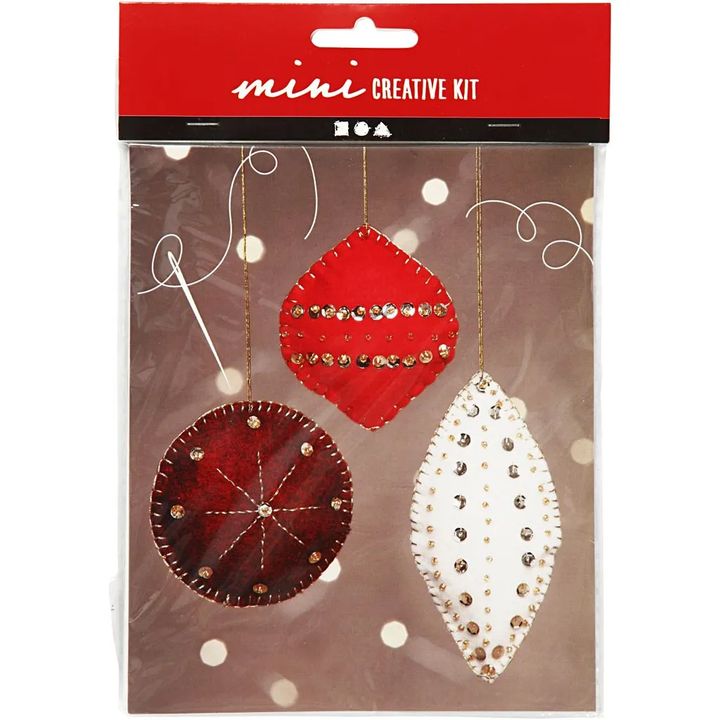 mini set creativ ornamente de craciun