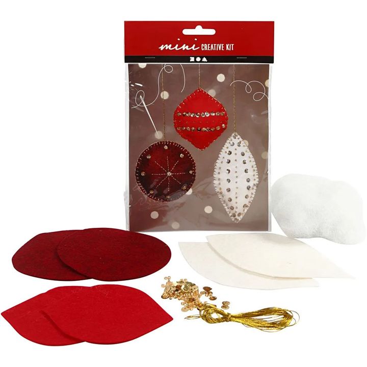 mini set creativ ornamente de craciun