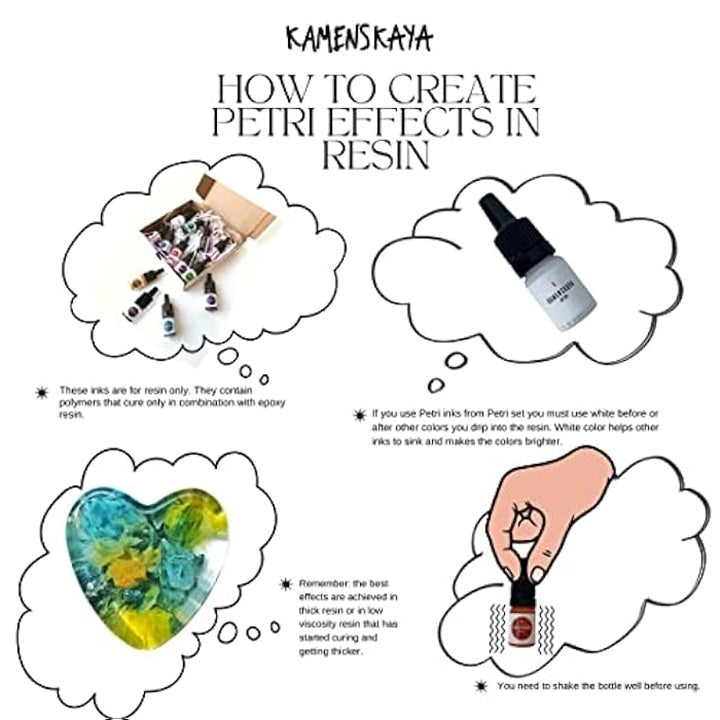 mini set petri inks kamenskaya pentru rasina 13 x 5 ml ro kmn13mini
