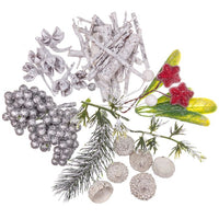 mix de elemente naturale și artificiale pentru aranjamente 40 g