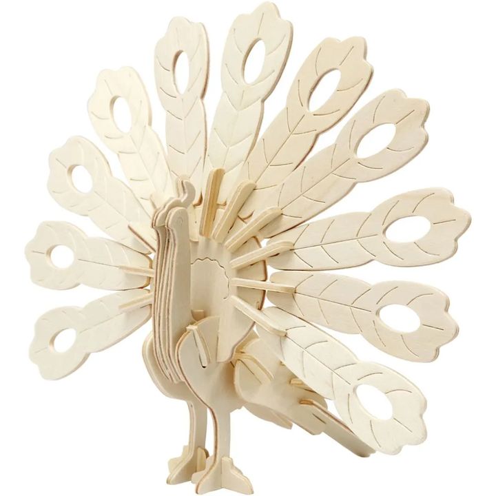 model de paun din lemn 3d ro cch580501