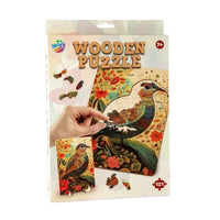 moxy puzzle din lemn pasare 130 piese artistic