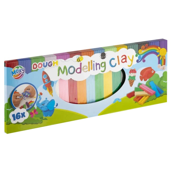 moxy set de plastilina creativa 16 culori din aluat moale