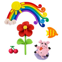 moxy set de plastilina creativa 16 culori din aluat moale