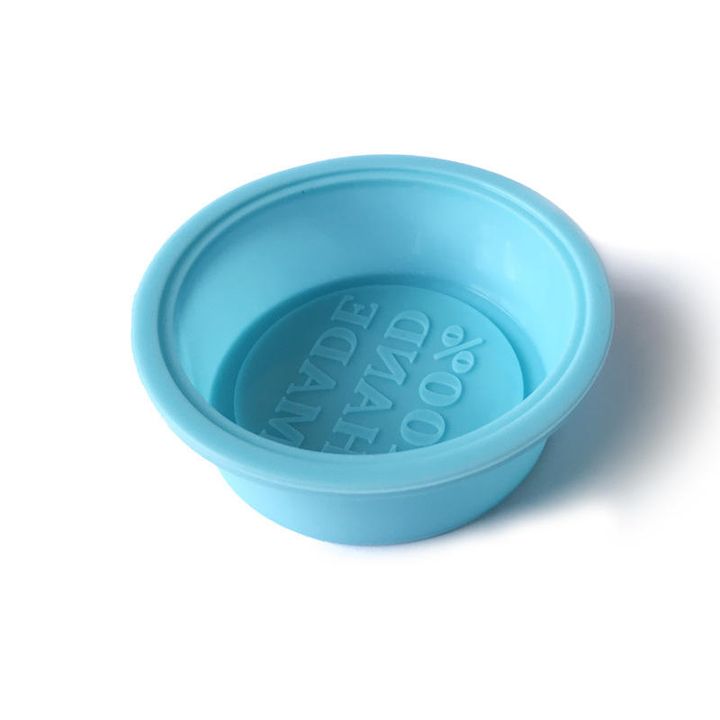 mucegai din silicon pentru sapun rotund cu text 100 hand made ro aatxc716