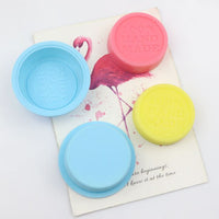 mucegai din silicon pentru sapun rotund cu text 100 hand made ro aatxc716