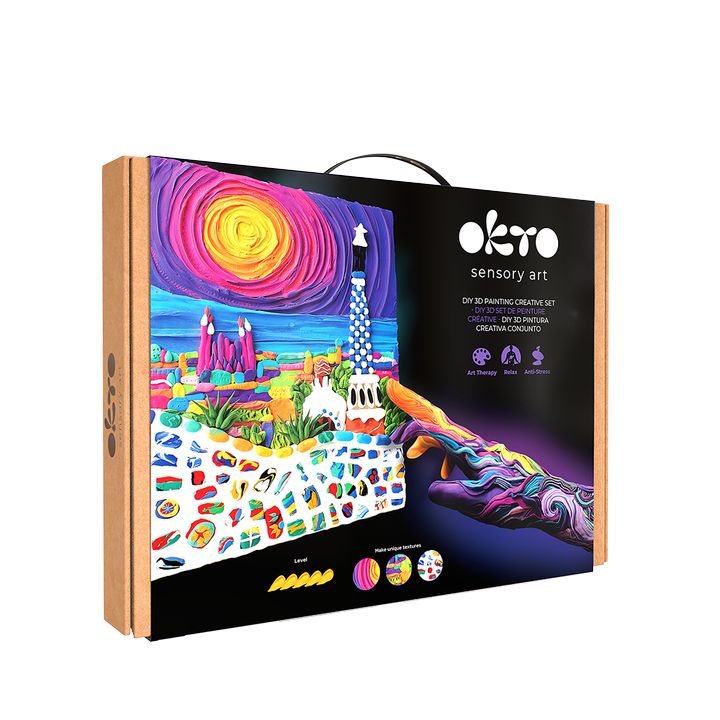 okto creative 3d set parcul guell din barcelona 30 x 40 cm ro oct10038