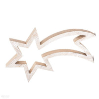 ornament din lemn steluta 13 x 25 cm ro dpcdpdn 006