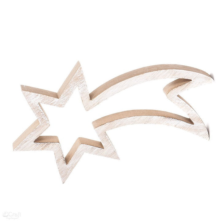 ornament din lemn steluta 13 x 25 cm ro dpcdpdn 006