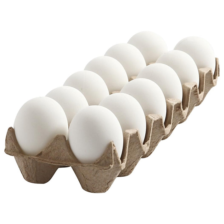 oua albe de plastic 12 buc 6 cm ro cch51024