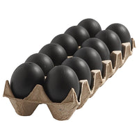 oua de plastic negre 12 buc 6 cm ro cch51025
