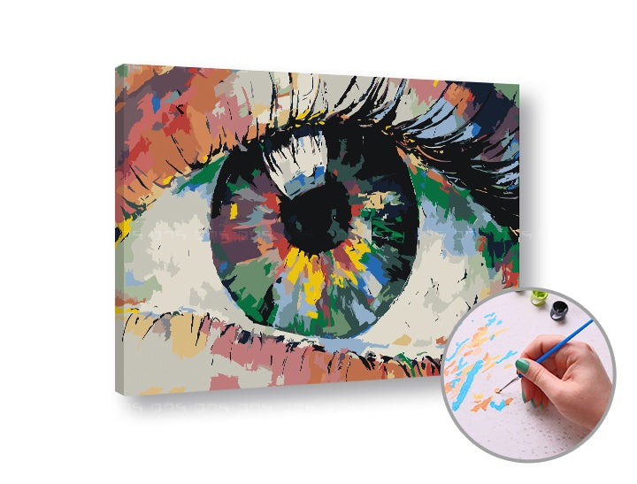 paint by numbers colorful eye dificultate redusa ro xonchfc052