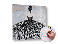 paint by numbers femeia in rochie neagra ro xonfb558e1