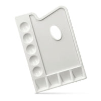 paleta pentru pictura dreptunghiulara leniar din plastic 23 5 x 16 5 cm ro len91080