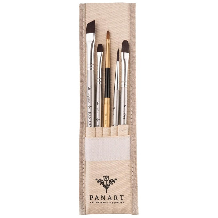 panart atl 02 set de 5 pensule in cutie de bumbac ro pnratl 02