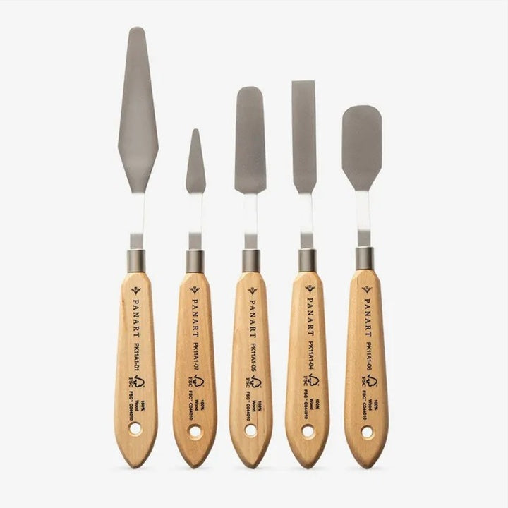 panart set de 5 spatule pentru pictura ro pnrpk5st 001