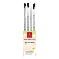 panart supertone watercolor set de pensule sintetice 4 buc ro pnratl 06
