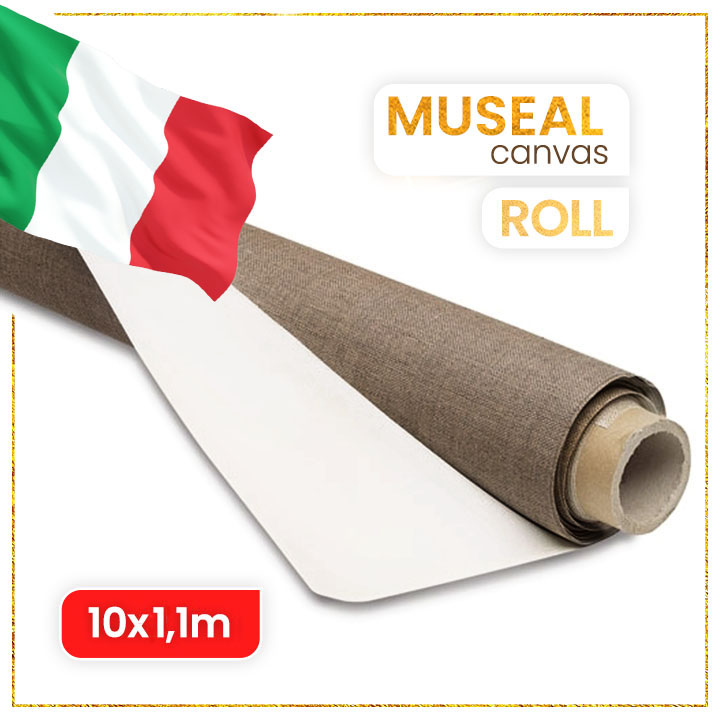 panza de pictura din in museal pe rola 10 metri diferite latimi ro xvlrl10