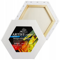 Pânză hexagonală pentru pictură Phoenix, 15–30 cm, latura de 20 cm – alege dimensiunea – 30
