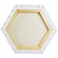 Pânză hexagonală pentru pictură Phoenix, 15–30 cm, latura de 20 cm – alege dimensiunea