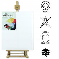 Pânză pentru pictură pe șasiu Phoenix 20 x 30 cm – set de 5 bucăți