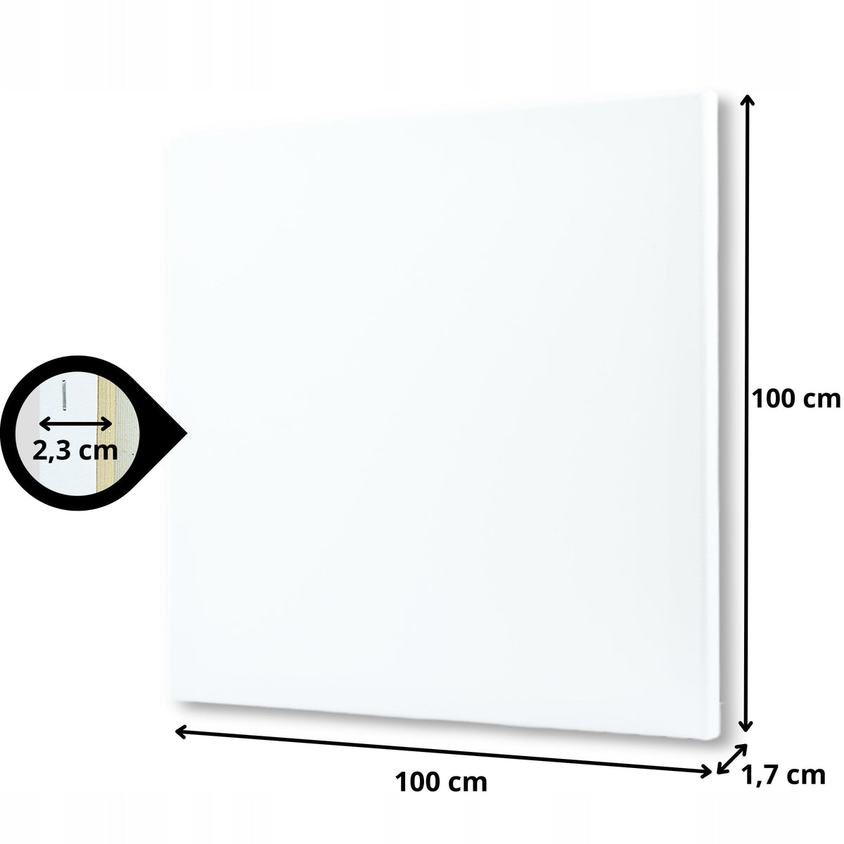 Pânză pentru pictură pe șasiu Phoenix, 24 – 100 cm, alege dimensiunea