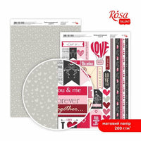 Hârtie pentru scrapbooking Love A4 – No. 8